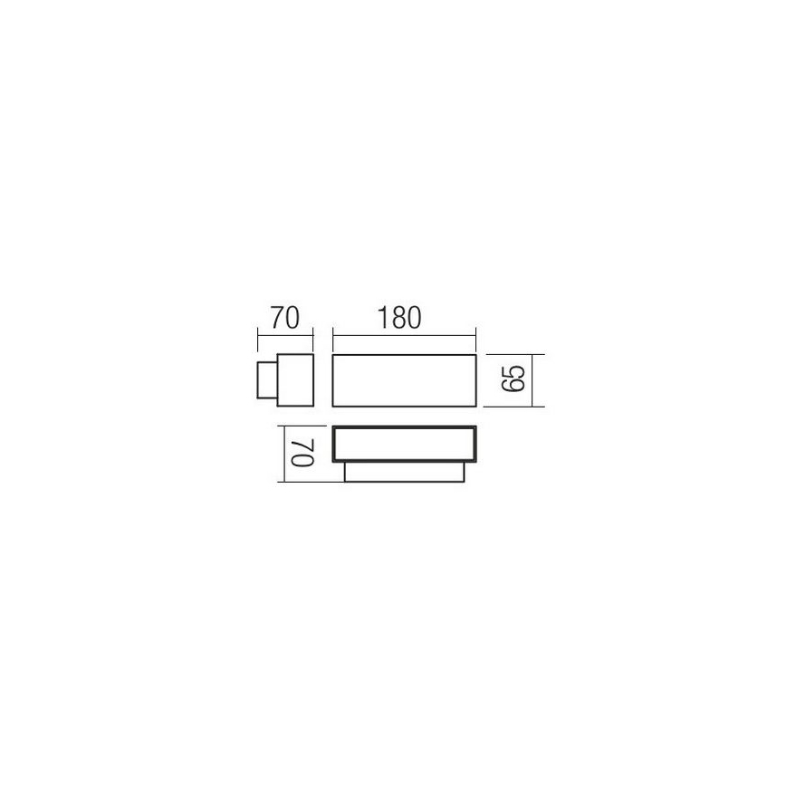 Redo 90095 - LED vonkajšie nástenné svietidlo PLANIT LED/10W/230V 3000K IP54 biela
