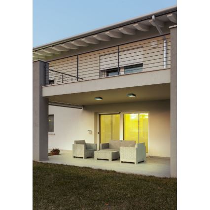 Redo 90158 - LED Vonkajšie stropné svietidlo MARINA LED/16W/230V 29,6x29,6 cm IP65 antracit