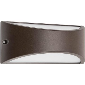 Redo 90192 - LED Vonkajšie nástenné svietidlo SCUDO LED/10W/230V 3000K IP54 hnedá