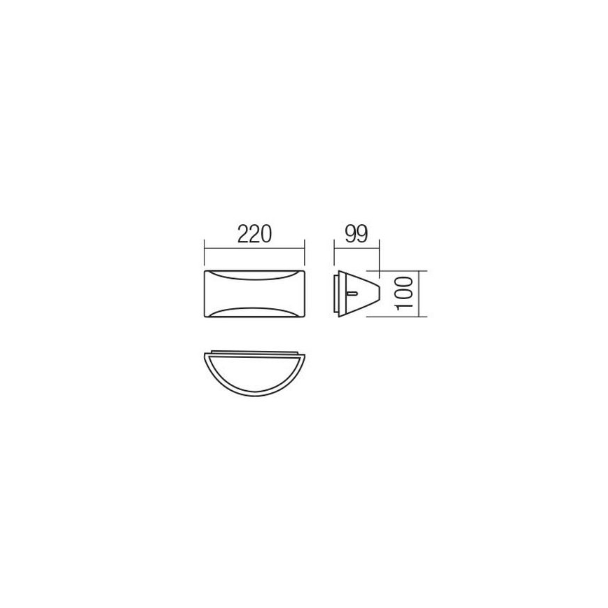Redo 90192 - LED Vonkajšie nástenné svietidlo SCUDO LED/10W/230V 3000K IP54 hnedá