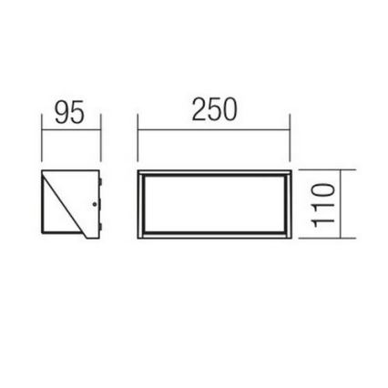 Redo 90239 - LED Vonkajšie nástenné svietidlo SPECTRA LED/16W/230V 3000K IP54 hnedá