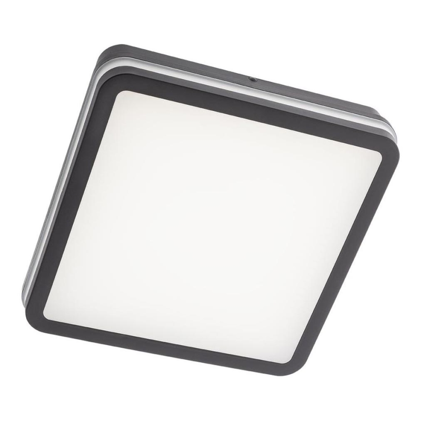 Redo 90292 - LED Vonkajšie stropné svietidlo so senzorom ISOLA LED/24W/230V 26x26 cm 3000/4000/6500K IP54 antracit