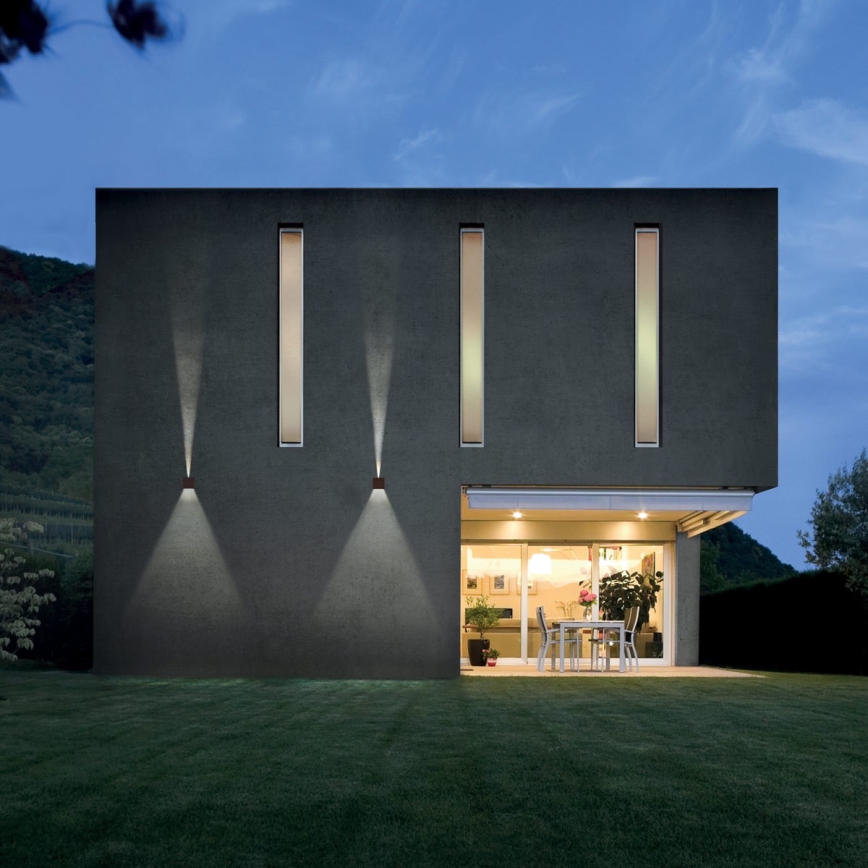 Redo 90298 - LED Vonkajšie nástenné svietidlo VARY 2xLED/10W/230V 3000K IP54 hnedá