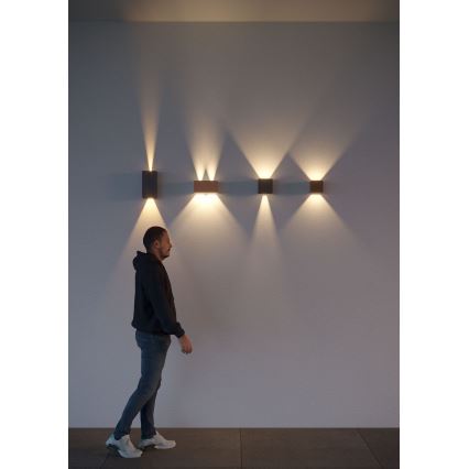 Redo 90304 - LED Vonkajšie nástenné svietidlo VARY 4xLED/5W/230V 3000K IP54 hnedá