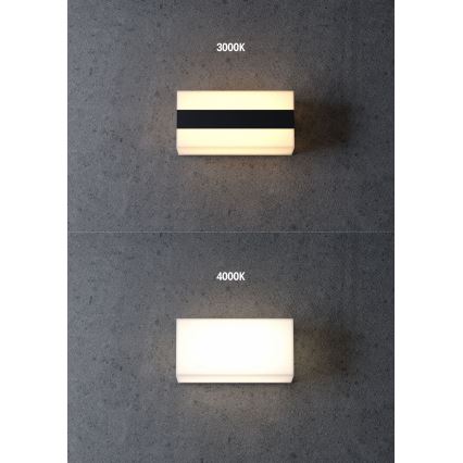 Redo 90325 - LED vonkajšie nástenné svietidlo KODIAK LED/8W/230V 4000K 20 cm IP65 biela