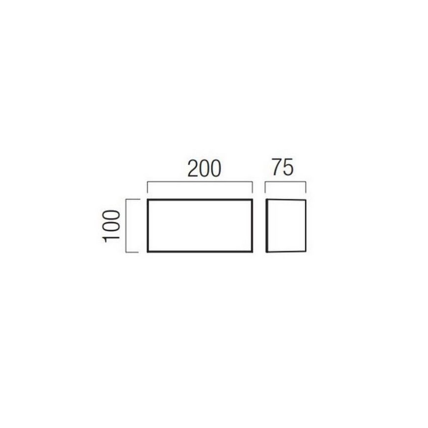 Redo 90325 - LED vonkajšie nástenné svietidlo KODIAK LED/8W/230V 4000K 20 cm IP65 biela
