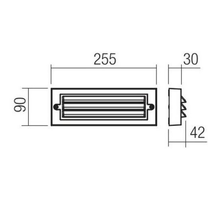 Redo 90330 - LED Vonkajšie nástenné svietidlo KRUP LED/6W/230V IP65 antracit