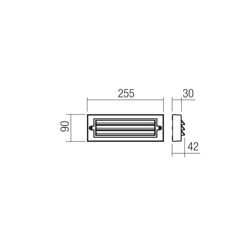 Redo 90330 - LED Vonkajšie nástenné svietidlo KRUP LED/6W/230V IP65 antracit