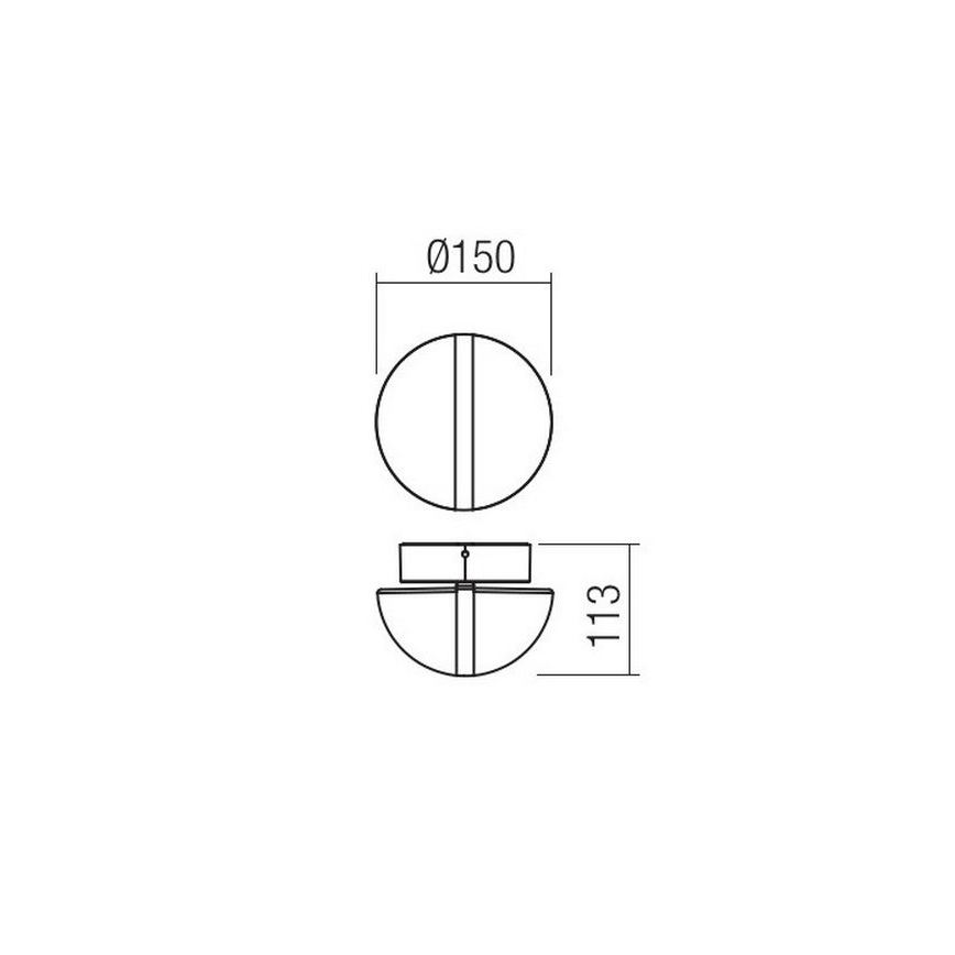 Redo 90364 - LED Vonkajšie nástenné svietidlo SIERRA LED/10,8W/230V IP54