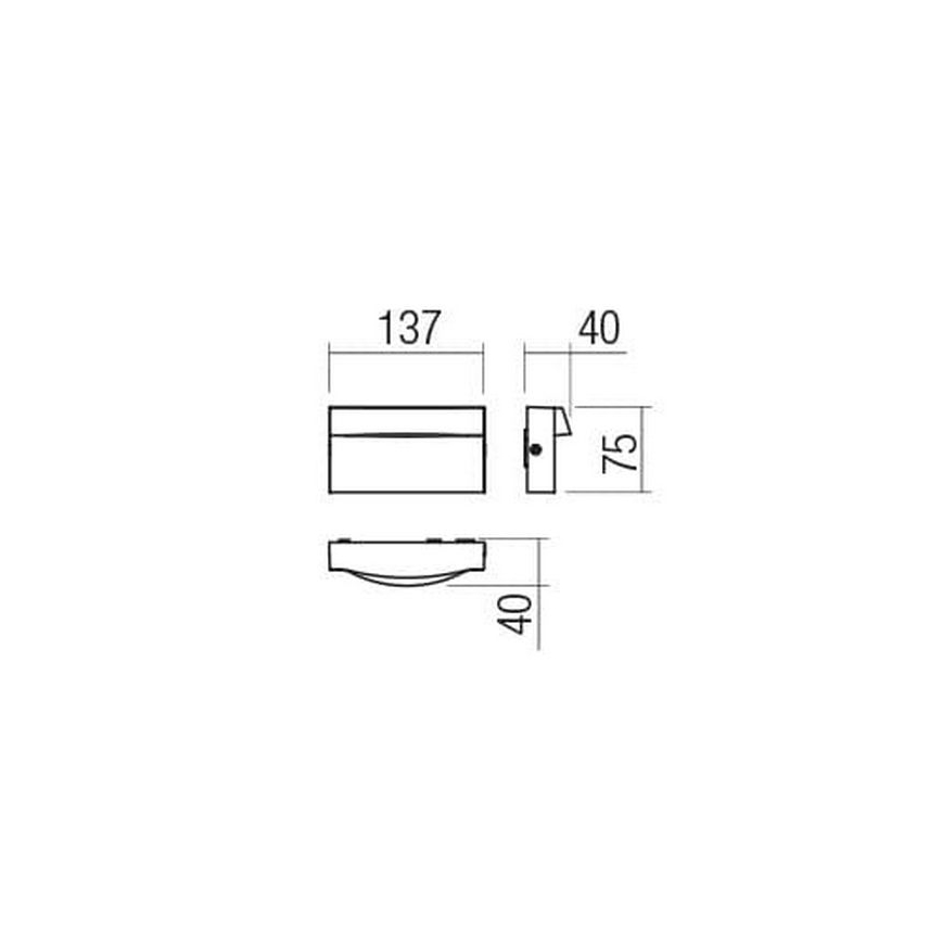 Redo 90425 - LED Vonkajšie nástenné svietidlo POLIFEMO LED/8W/230V IP65 biela