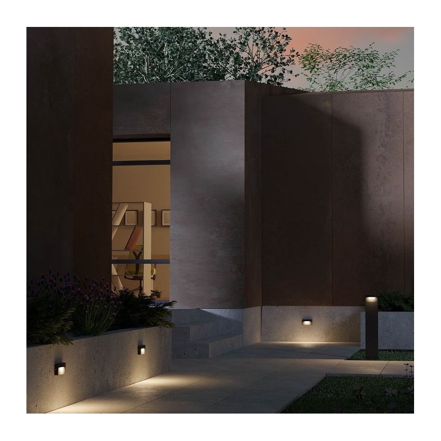 Redo 90426 - LED Vonkajšie nástenné svietidlo POLIFEMO LED/8W/230V IP65 antracit