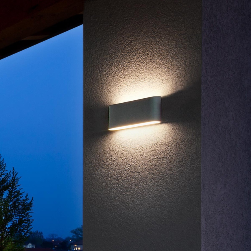 Redo 90452 - LED vonkajšie nástenné svietidlo KLIPPE LED/24W/230V 3000K IP54 antracit