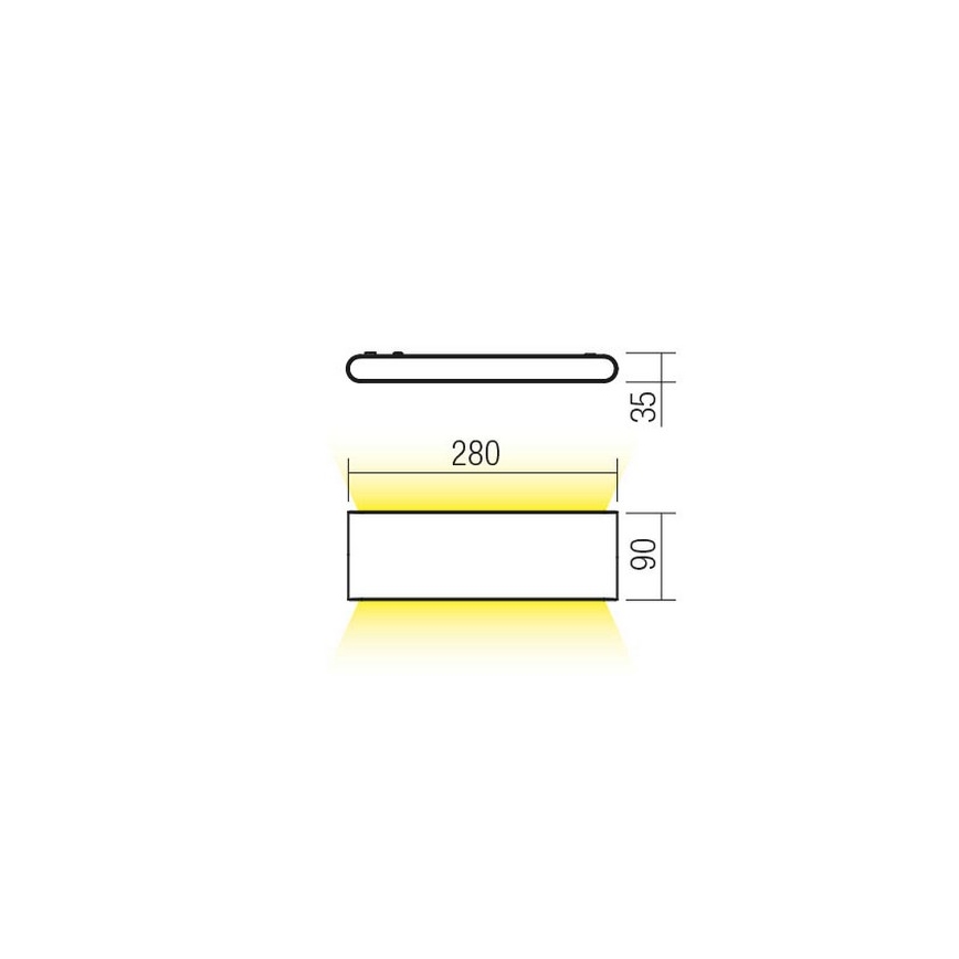 Redo 90452 - LED vonkajšie nástenné svietidlo KLIPPE LED/24W/230V 3000K IP54 antracit