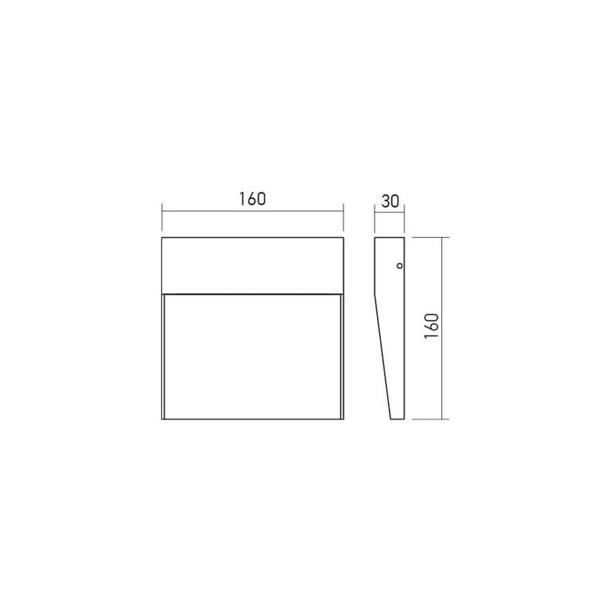 Redo 90478 - LED Vonkajšie nástenné svietidlo LANDER LED/6W/230V IP54 biela
