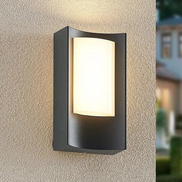 Redo 90483 - LED Vonkajšie nástenné svietidlo WARP LED/8W/230V 3000K IP44 antracit