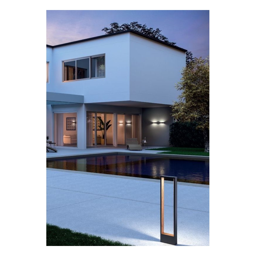 Redo 90508 - LED Vonkajšie nástenné svietidlo WALD LED/10W/230V IP65 antracit
