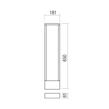 Redo 90509 - LED Vonkajšia lampa WALD LED/10W/230V IP65 antracit