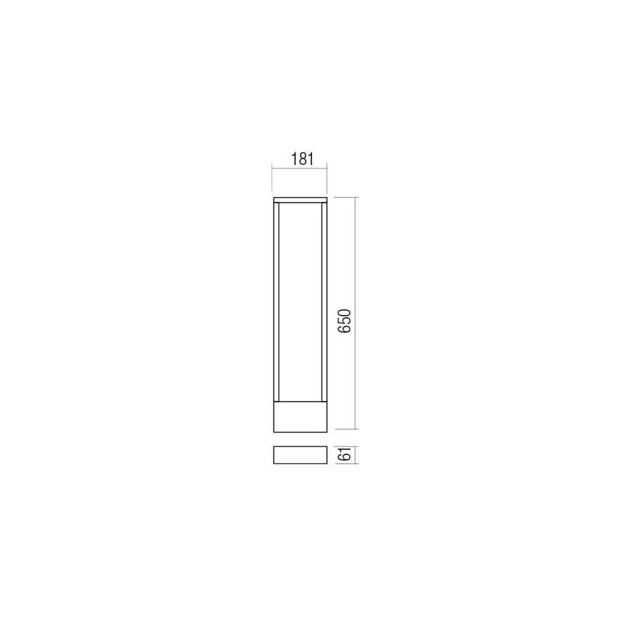 Redo 90509 - LED Vonkajšia lampa WALD LED/10W/230V IP65 antracit