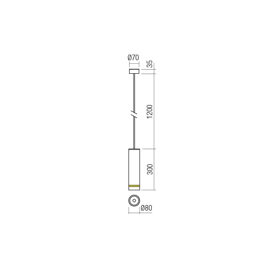 Redo 90515 - LED Vonkajšie závesné svietidlo KLOU LED/9W/230V IP54 hnedá