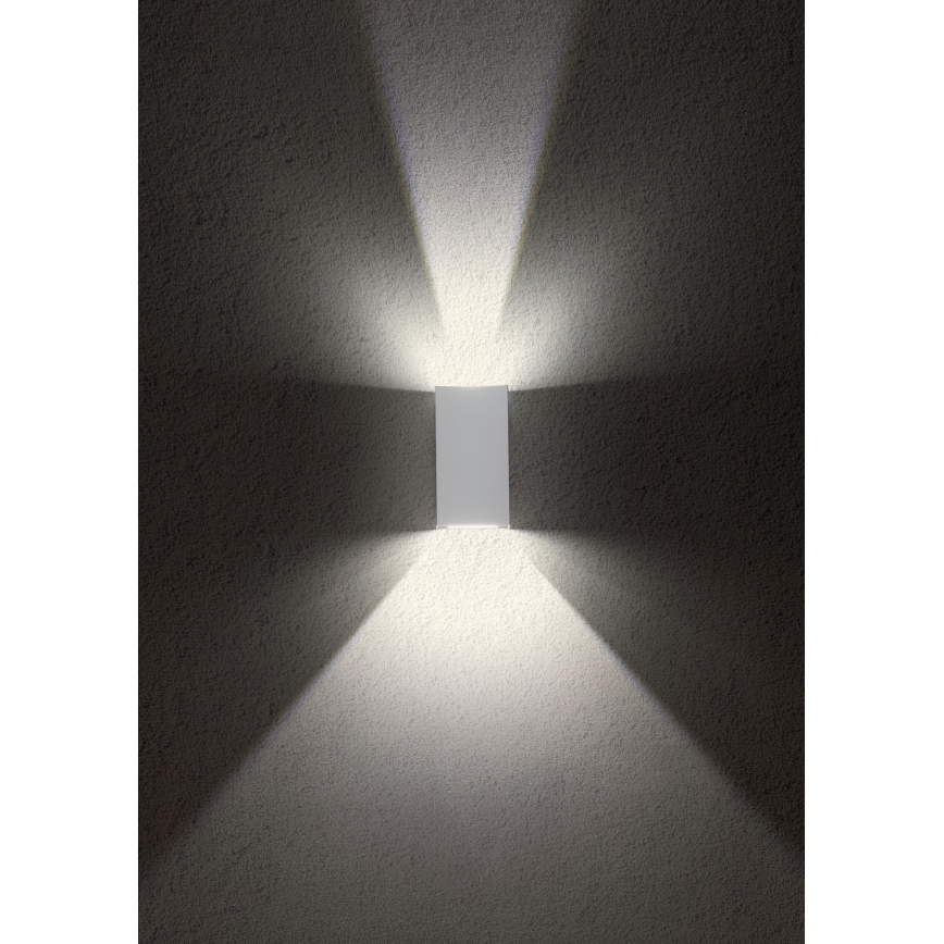 Redo 90552 - LED Vonkajšie nástenné svietidlo VARY 2xLED/10W/230V 3000K IP54 biela