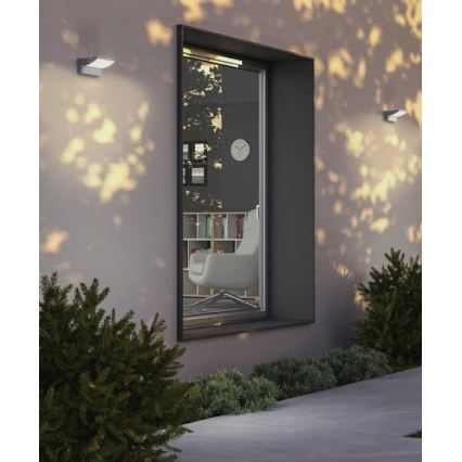 Redo 90584 - LED Vonkajšie nástenné svietidlo FLIP LED/20W/230V CRI 90 3000K IP54 antracit