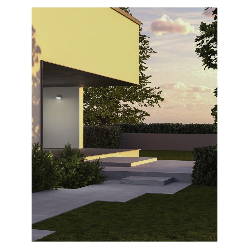 Redo 90584 - LED Vonkajšie nástenné svietidlo FLIP LED/20W/230V CRI 90 3000K IP54 antracit