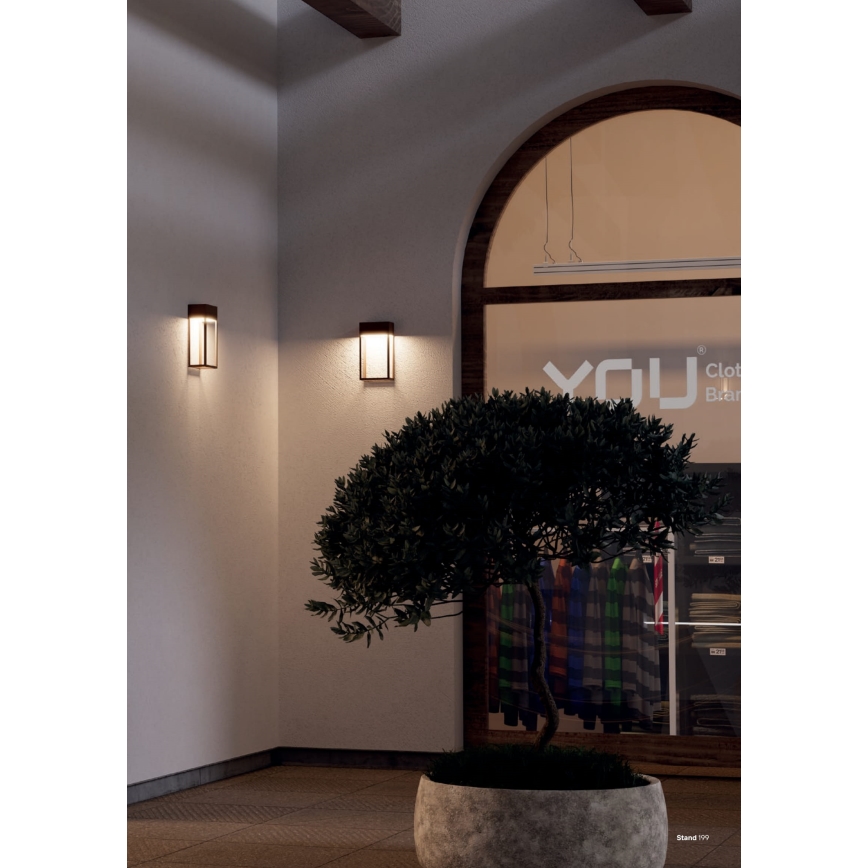 Redo 90603 - LED vonkajšie nástenné svietidlo STAND LED/20W/230V 3000K CRI 90 IP65 antracitové