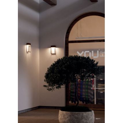 Redo 90604 - LED vonkajšie nástenné svietidlo STAND LED/20W/230V 3000K CRI 90 IP65 hnedá