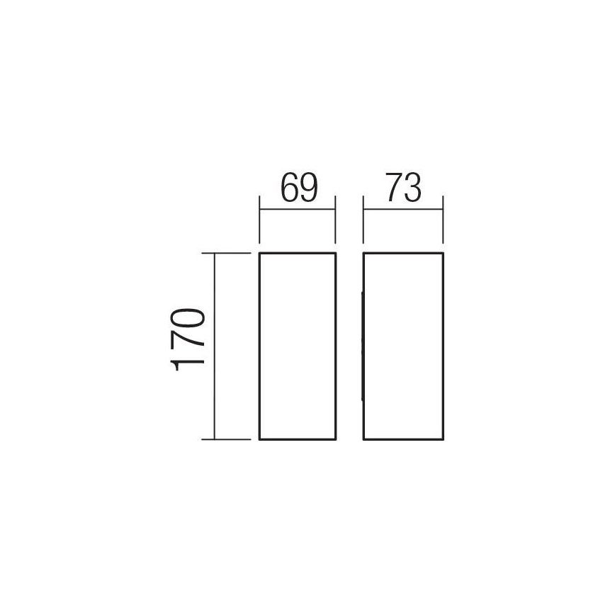 Redo 90637 - LED Vonkajšie nástenné svietidlo SONNY 2xLED/5W/230V 2200/3000/4000K IP54 hnedá