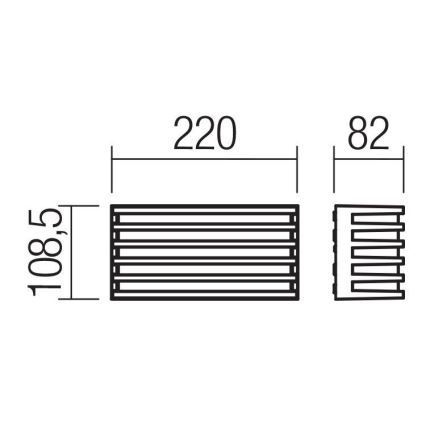 Redo 90638 - LED Vonkajšie nástenné svietidlo BLAZE LED/12W/230V 3000K IP54 antracit