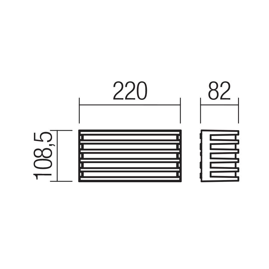 Redo 90638 - LED Vonkajšie nástenné svietidlo BLAZE LED/12W/230V 3000K IP54 antracit