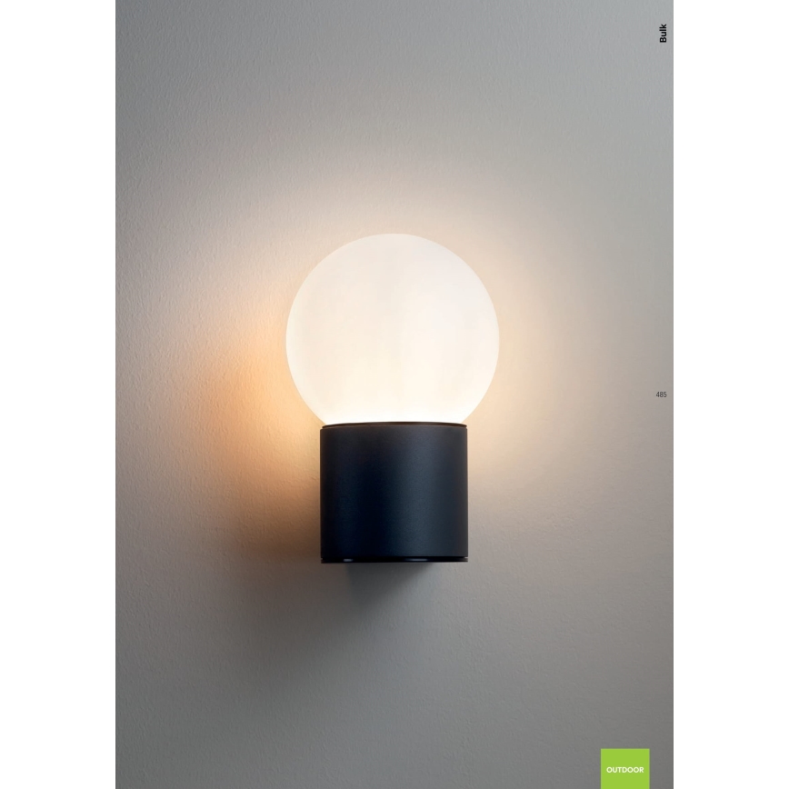 Redo 90640 - Vonkajšie nástenné svietidlo BULK 1xE27/28W/230V IP44 antracit
