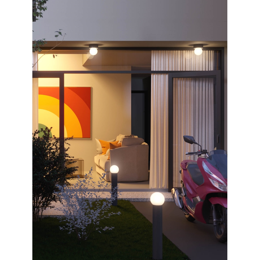 Redo 90643 - Vonkajšia lampa BULK 1xE27/20W/230V 80 cm IP44 antracit