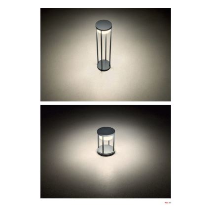 Redo 90677 - vonkajšie LED svietidlo MAX LED/15W/230V 3000K 80 cm IP65 antracit