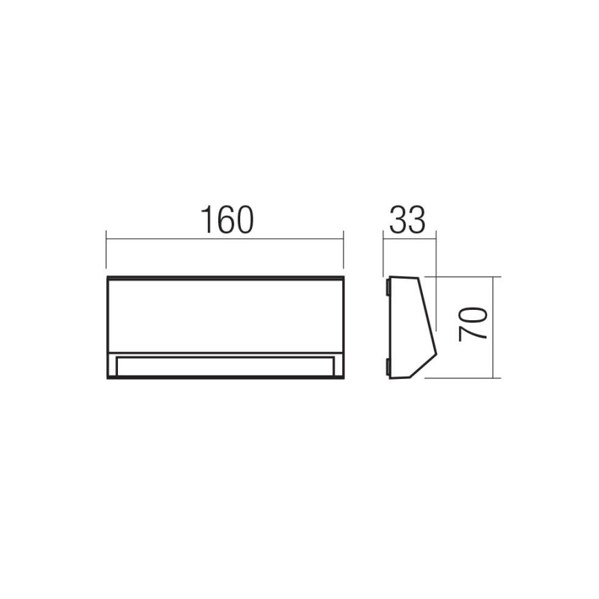Redo 90679 - Vonkajšie orientačné svietidlo ANDER LED/3W/230V 3000K IP65 antracit