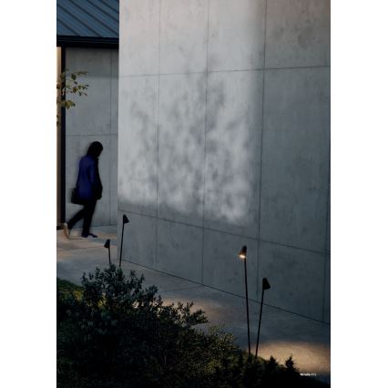 Redo 90712 - LED vonkajšia lampa NIVALIS 2xLED/6,9W/230V 3000K 110 cm IP65 hnedá