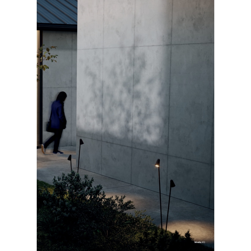 Redo 90713 - LED vonkajšia lampa NIVALIS 2xLED/6,9W/230V 3000K 110 cm IP65 zelená