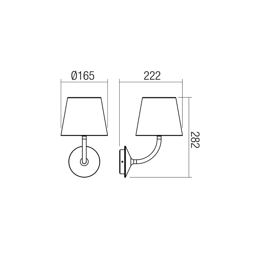 Redo 9124 - LED Vonkajšia nástenná lampa GIORGIO LED/7W/230V IP65 biela