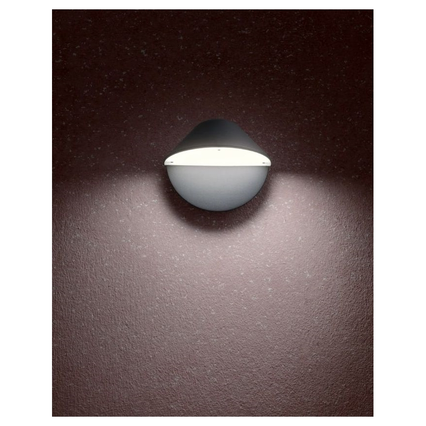 Redo 9496 - LED Vonkajšie nástenné svietidlo PACMAN LED/8W/230V IP44 antracit