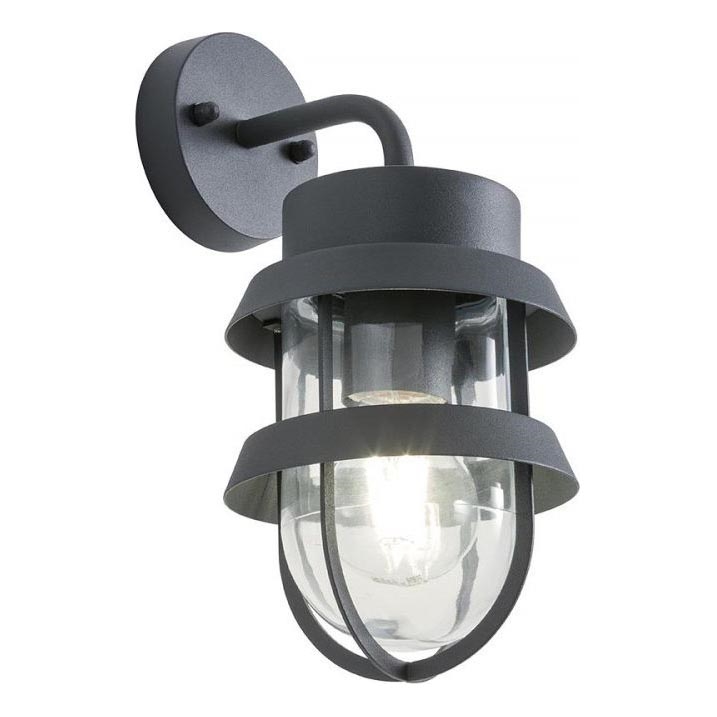 Redo 9498 - Vonkajšia nástenná lampa CLAUT 1xE27/42W/230V IP44 antracit