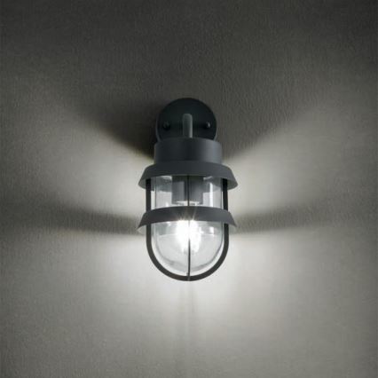 Redo 9498 - Vonkajšia nástenná lampa CLAUT 1xE27/42W/230V IP44 antracit