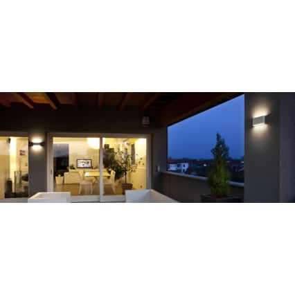 Redo 9622 - vonkajšie nástenné LED svietidlo KLIPPE LED/13W/230V 3000K IP54 biele