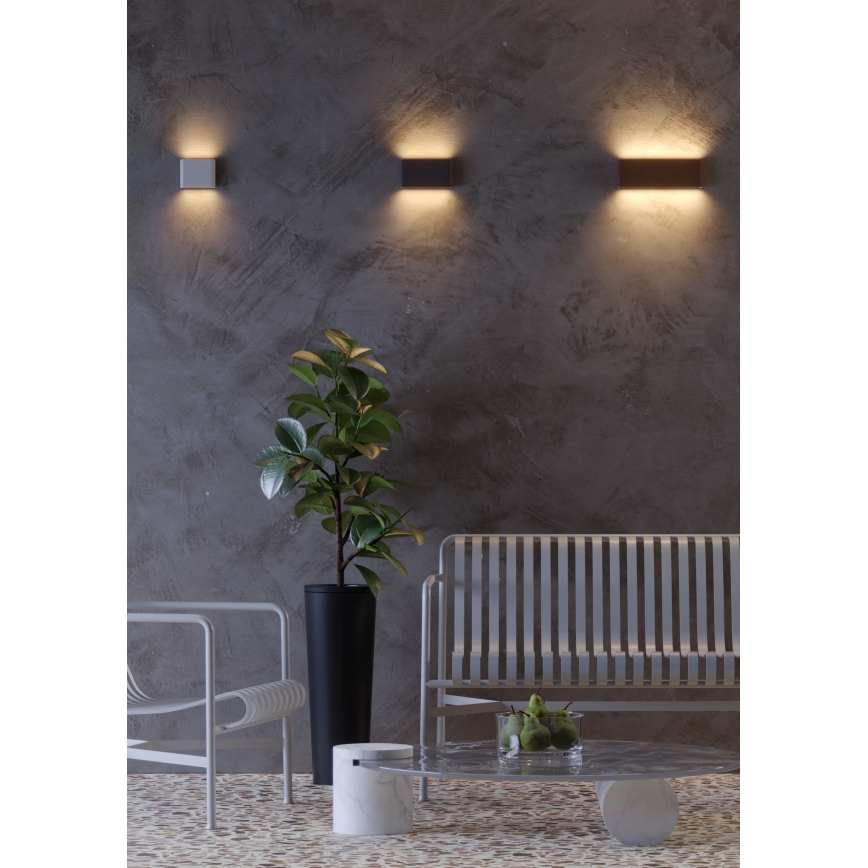 Redo 9623 - LED Vonkajšie nástenné svietidlo POCKET 2xLED/6W/230V IP54 antracit