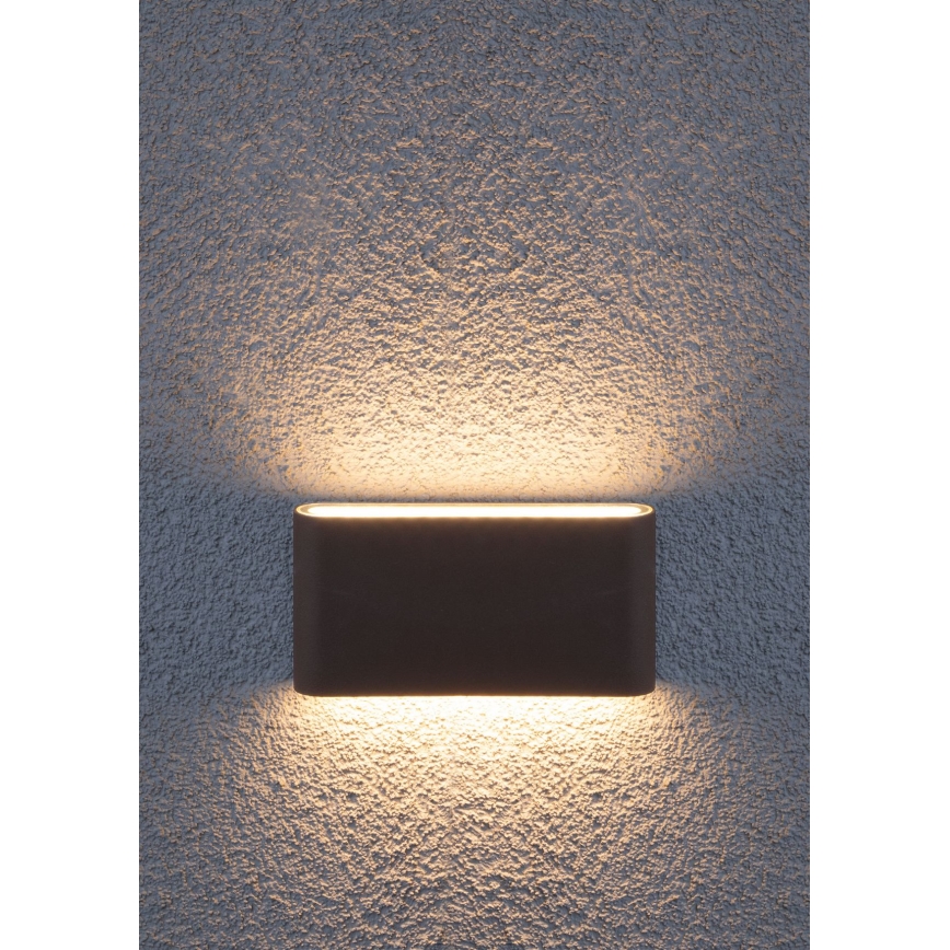 Redo 9623 - LED Vonkajšie nástenné svietidlo POCKET 2xLED/6W/230V IP54 antracit