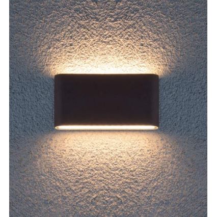 Redo 9623 - LED Vonkajšie nástenné svietidlo POCKET 2xLED/6W/230V IP54 antracit