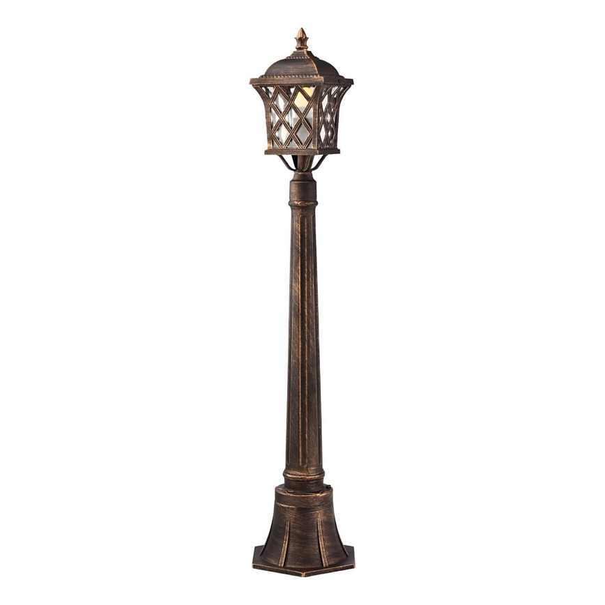 Redo 9961 - Vonkajšia lampa BREMEN 1xE27/42W/230V IP23 zlatá/patina