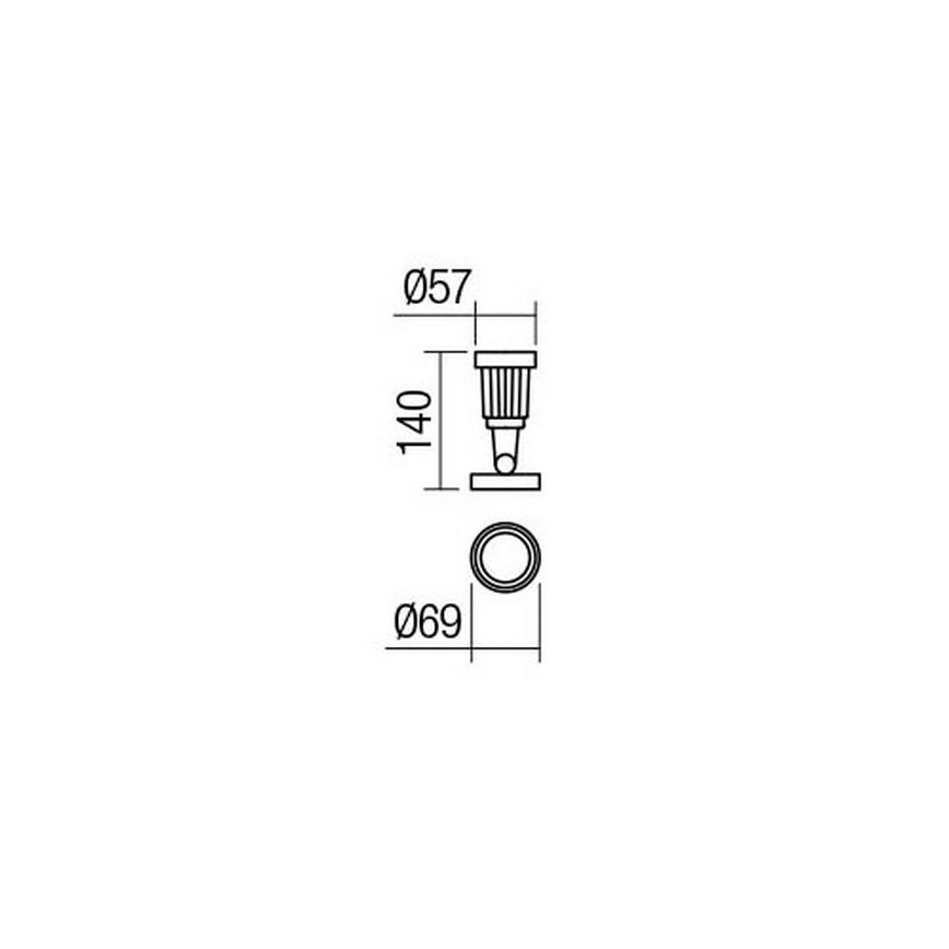 Redo 9997 - LED Vonkajšia lampa TIM LED/5W/230V 3000K IP65