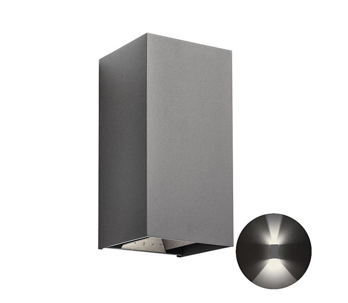 Redo90553-LED Vonkajšie nástenné svietidlo VARY 2xLED/10W/230V 3000K IP54 antracit 90553