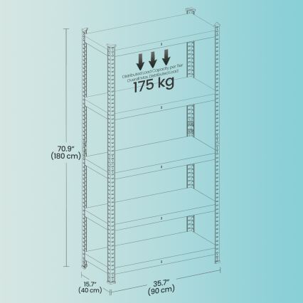Regál ORDIFY čierny