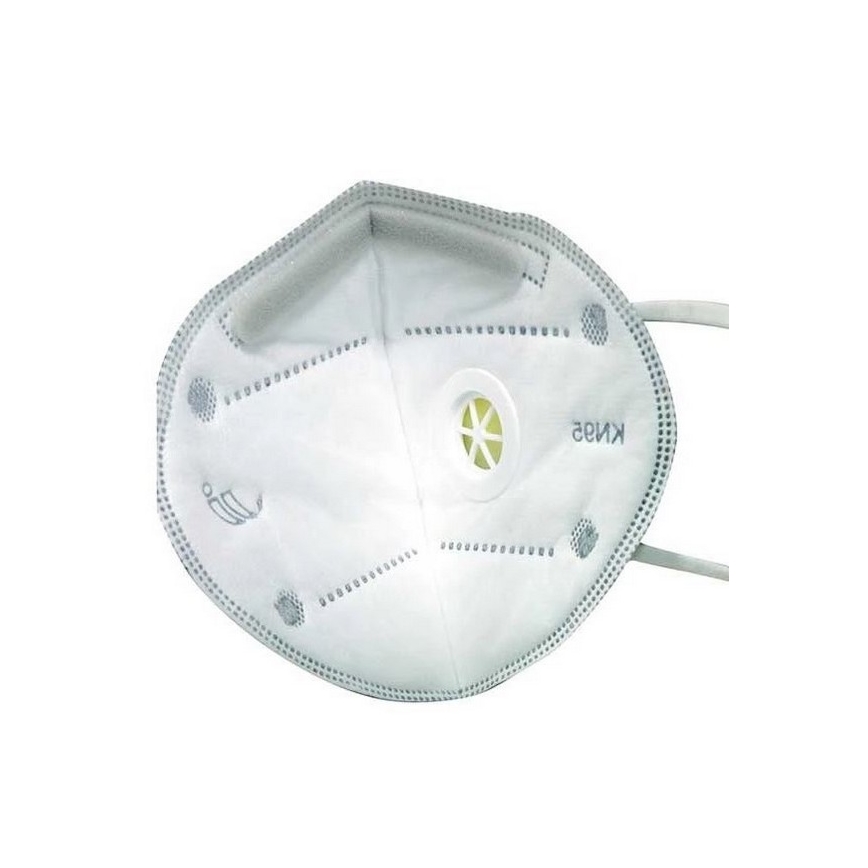 Respirátor 5 vrstiev s výdychovým ventilom triedy KN95 (FFP2), uhlíkové vlákno